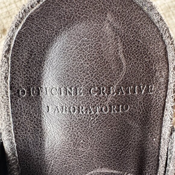 Officine Creative Women Severine Soft Grey Heel Mule Size 36.5 Suede Leather - Picture 7 of 10